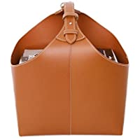Ørskov &amp- Co. - Revistero de piel con práctica asa- diseño moderno- hecho a mano- color marrón